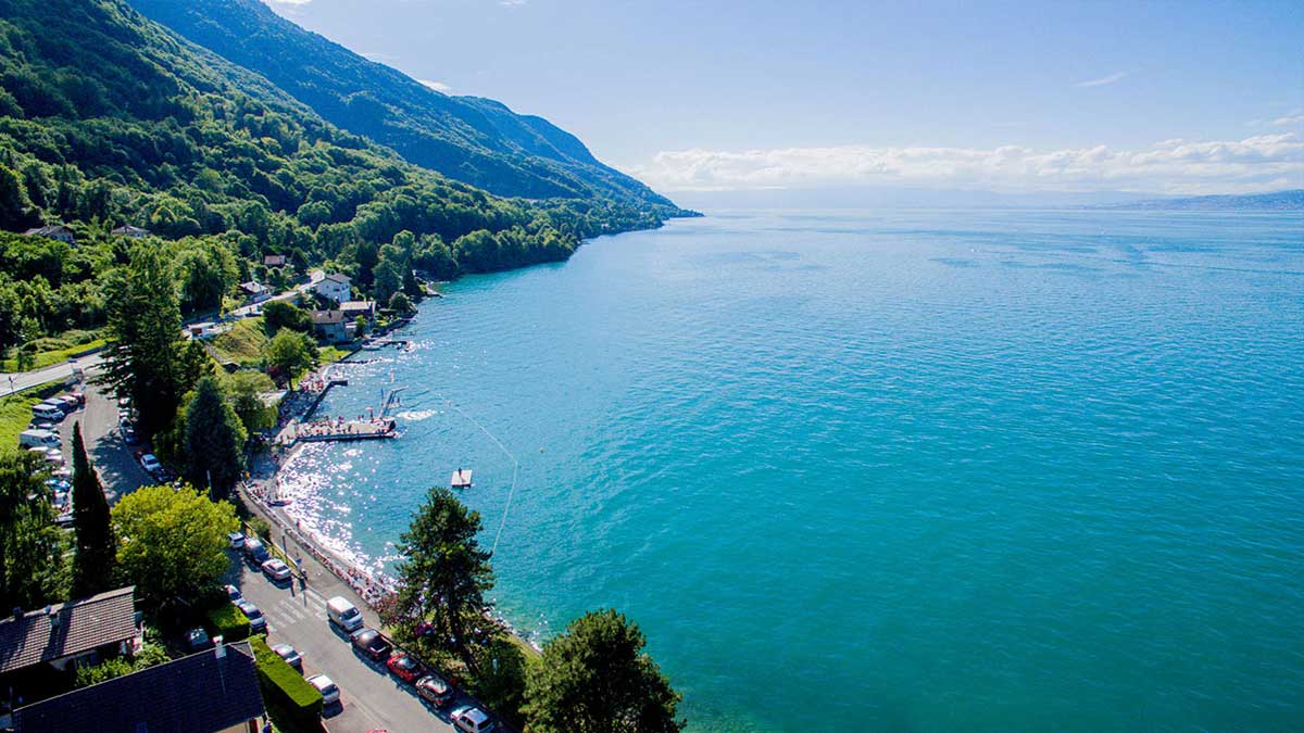 Lac Léman - Plage de Saint Gingolph (Fr)